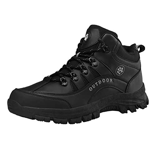 2022 Border Comercio Exterior Exterior Tamaño Grande Viaje Deportes Montañismo Shaku Color Negro Botas Militares Zapatos Deportivos, Negro , 42 EU Ancho