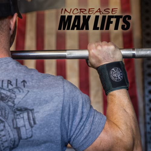 Iron Infidel Weightlifting Wrist Wraps - 24" Extra Stiff Heavy Duty, Wrist Support For Gym Workouts, Crossfit, Weights, Powerlifting, Fitness, Exercise, Olympic Lifts, Bench Press (Camo Black) #TOP5
