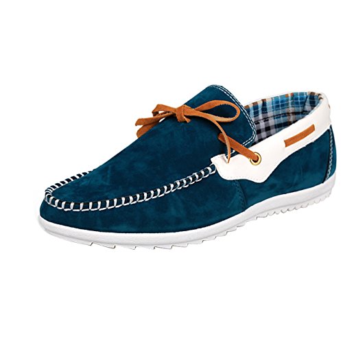 Mocassin en cuir contre les pieds douloureux chaussures bateau casual