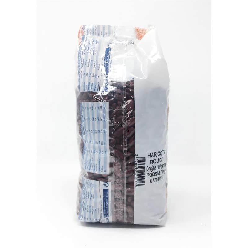 SAMIA Haricots Rouges de l'Orient - Sachet de 1Kg | Importation directe | Riches en protéines et en fibres | Idéal pour les plats orientaux et exotiques | Qual - Lot De 3 - Vendu Par Lot