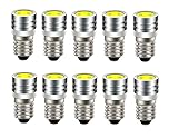10x SMD LED E10 Bulb Screw Thread 6 V Volt Xenon White Bicycle 1 W 6000 K