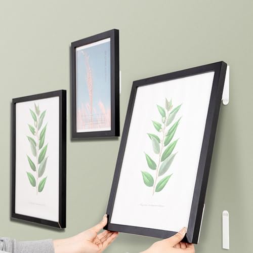 fKiZanthene Wandaufhänger ohne Bohren, 20 Paar, doppelseitiges Klebeband, zum Aufhängen von Bildern und Dekorationen, Wandbefestigung, abnehmbar, für Wohnzimmer, Schlafzimmer und Küche