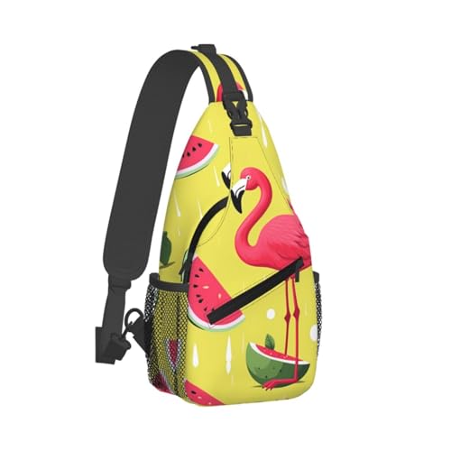 Bolso Sling para Hombre y Mujer Negro de Poliéster miniatura 7