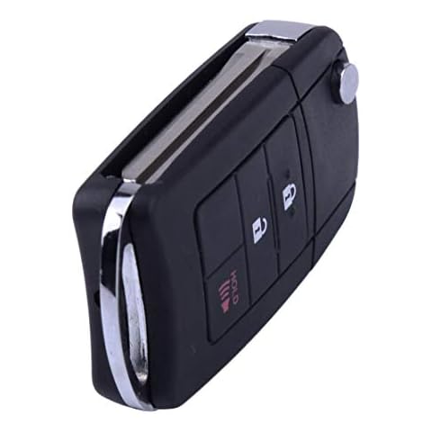 beler 3 Buttons Remodel Remote Flip Folding Key Shell Case Cover Fit For Toyota RAV4 Cover