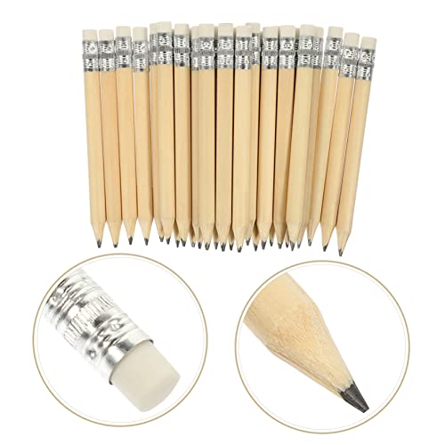 Nusitou 50Pcs Mini Short Pencil Triangle Pencils Kids Erasers Kids Pencils Kids Writing Pencils Wooden Kids Pencil Short Small Pencils Students Drawing Pencils Short Pencils Shorts Pencils #TOP7