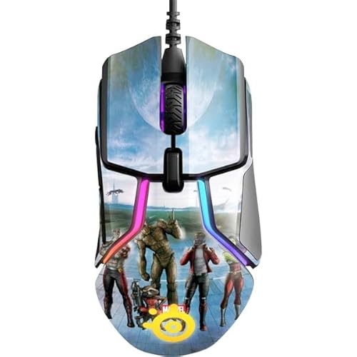 Skinit Decal Other Skin Compatible with SteelSeries Rival 600 Gaming Mouse - Officially Licensed Marvel Guardians of The Galaxy Hero Squad Design