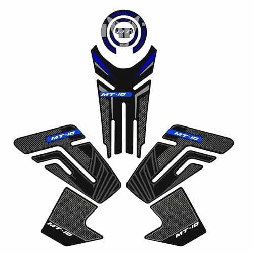 Autocollant Moto Yamaha MT10 bleu : protection de réservoir complète