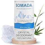 Crystal Deodorant Stick for Women and Men, 4.25 oz/120g - 100% Natural Alum Salt Stone Rock - Unscented Mineral Rock