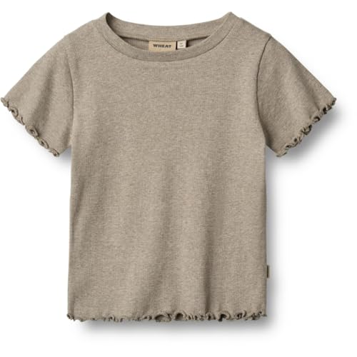 Wheat Mädchen Rib T-Shirt S/S Alicia GOTS Zertifiziert