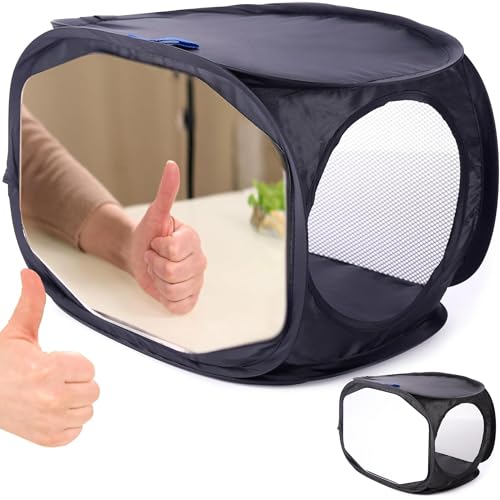 Mirror Box Therapy Para Recuperación Ictus | Caja Terapia Espejo Rehabilitación | Ayuda Mano Rehabilitación | Caja Espejo Terapia | Apoyo PLP CRPS Nervios