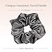 Kitsch Satin Hair Scrunchies for Women, Softer Than Silk Scrunchies for Hair - No Damage Satin Hair Ties, Ponytail Holders | Ideal Gifts for Women, 2pc (Blush/Charcoal)