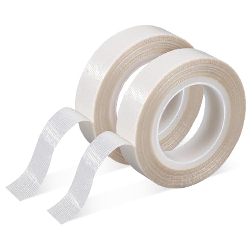 Image of 2 Rolls Low Friction Tapes White Low Friction Drawer Slide Tape Abrasion Resistant Surface Protection Tapes Feet Drawer Slide Tape 1 /2 Inch x 33 Feet for Wood Cabinet Curtain Furniture