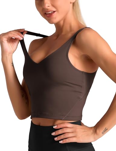 Image of Dragon Fit Sports Bra for Women Longline Padded Bra Yoga Crop Tank Tops Fitness Workout Running Top