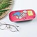 PERFECTSIGHT Hard Shell Eyeglasses Case, Kawaii Protective Glasses Case for Kids, Cute Eyeglass Case for Women Men Girls (Red-M)