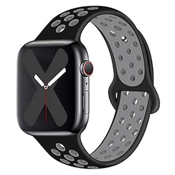 Saucyi Pulseira de substituição compatível com Apple Watch de 41 mm, 40 mm, 38 mm, 45 mm, 44 mm, 42 mm, silicone macio com fecho clássico para Apple Watch Series 7, 6, 5, 4, 3, 2 1 SE