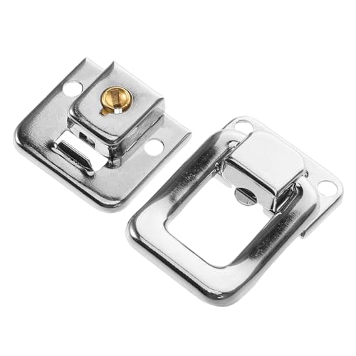 PENIKOKO 4個鍵付き耐久鉄製ラッチ 入り ツールボックス 宝箱 木製ケース用 簡単操作で迅速施錠可能な多用途ロック機構