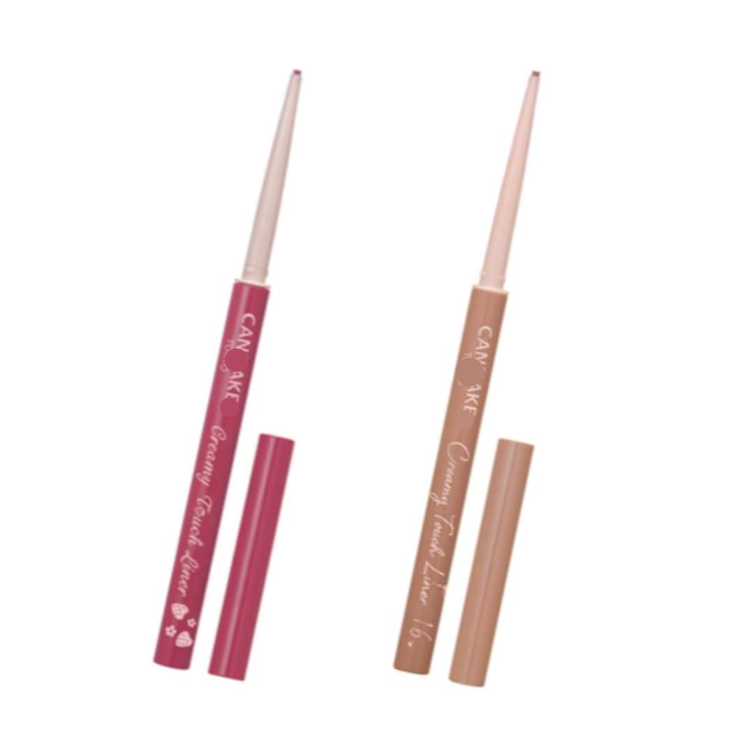 Canmake Creamy Touch Liner Set of 2 #13 Blood Strawberry #16 Milk Tea