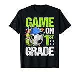 Game On 1st Grade Soccer Back To School Boy Girl Kids Gift T-Shirt