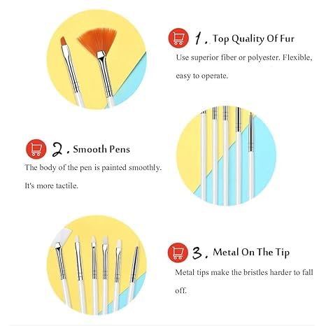 20pcs Nail Art Design Tools 15pcs Nail Art Brushes Kit with 5pcs Nail Dotting Pens — view 2