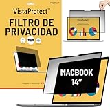 Ya en manzanajugosa.com: VistaProtect - Filtro de Privacidad Premium y Filtro Anti-Luz Azul. Protector de Pantalla Magnético. Compatible con Apple MacBook Pro 14 M1/M3/M4/M5 (2021+)
