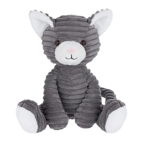Image of Apricot Lamb Toys Plush Corduroy Cat Kitten Stuffed Animal Soft Cuddly Perfect for Child 8.7 Inches
