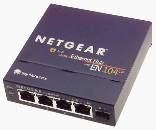 Netgear (EN104TPNA) HUB 4-PORT 10MBPS SLIMLINE