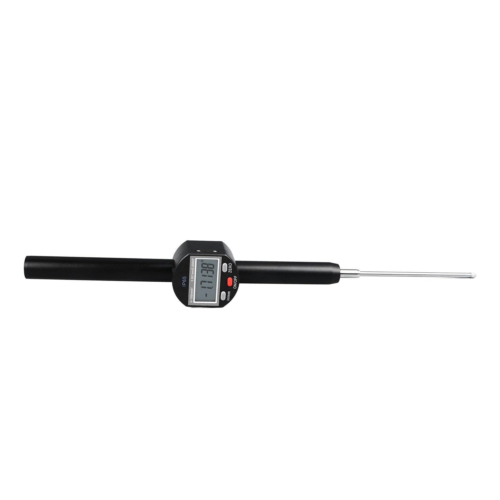 Cyfrowy Czujnik Zegarowy, Czujnik Zegarowy ze Stopu Aluminium Zakres od 0 do 100 Mm Rozdzielczość 0,001 Mm Wodoodporny Wyświetlacz dla Użytkowników Zajmujących się inspekcją Obróbki w