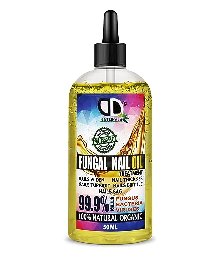 50ml Dropper | 100% Natural Organic Extra Strong Anti Fungal Nail Treatment for Toenails, FUNGAL INFECTIONS, Nail Strengthener For Damaged Nails, Repair, Healing And Soothing Effect On Nail Treatment