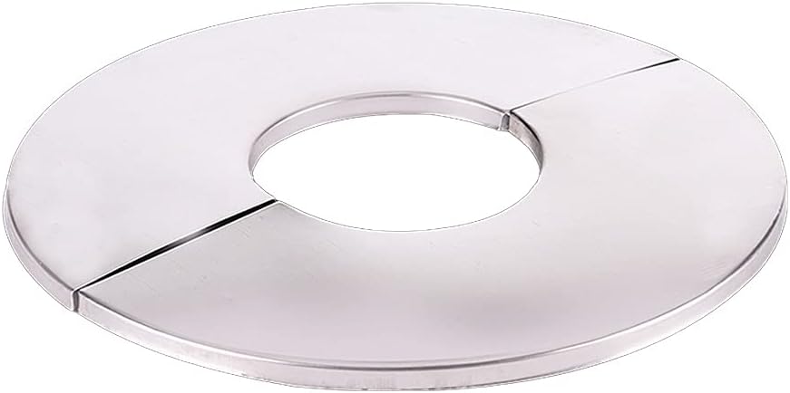 Stainless Steel Split Round Escutcheon Plate Wall Split Flange Faucet Decorative Cover for Kitchen Bathroom Escutcheon Cover Plate Faucet