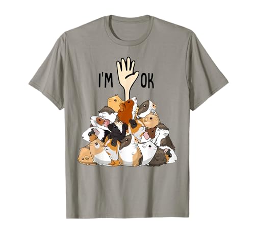 Voller Meerschweinchen I'm Ok Lustige Meerschweinchen-Liebhaber T-Shirt