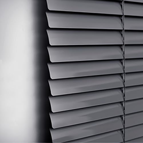 GZDXBF Persianas Horizontales De Aluminio para Interior/Exterior, Persianas Opacas Impermeables para Oficina, Baño, Dormitorio, Varios Tamaños(Black)