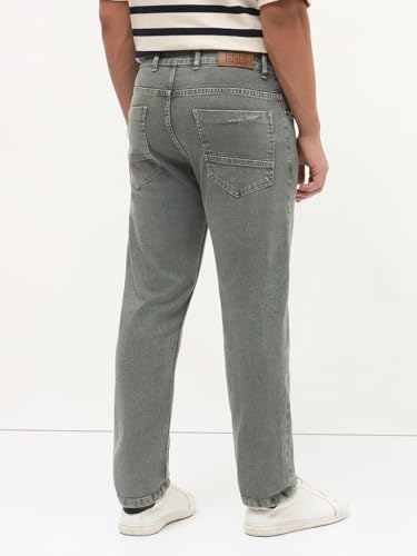 Image of Urbano Fashion Men's Regular Fit Heavy Washed Denim Jeans Stretchable