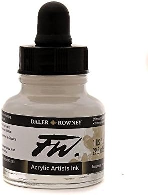 Daler Rowney FW Artists Acrylic Ink 29.5 ML Pot - Shimmering Gold