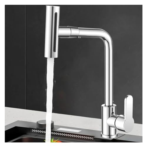 Robinet cascade anti-éclaboussures mitigeur cuisine inox évier fonctionnel - 5