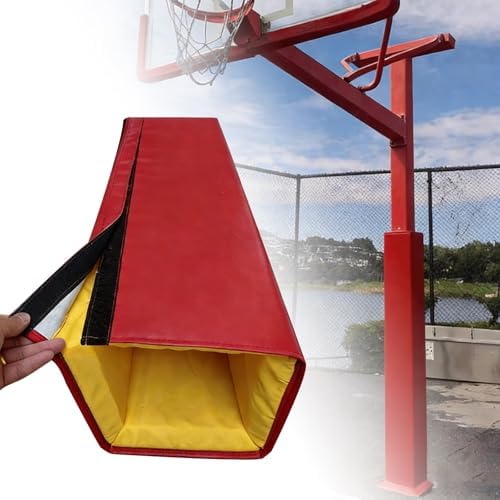 Basketball Pole Padding, Wrap Around Square Safety Pad for Support Column, Ideal for Garage & Sports Court Protection