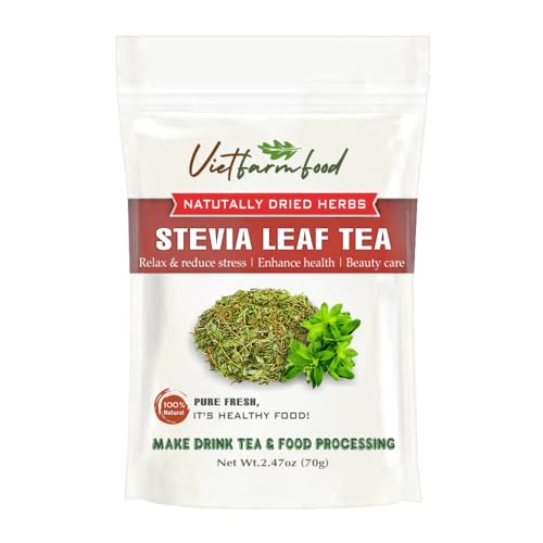 STEVIA LEAF TEA 2.47 Oz (70g) VIETFARMFOOD:Natural pure dried her...