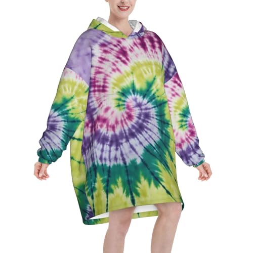 Couverture surdimensionnée tie-dye pour vos soirées cocooning - 2