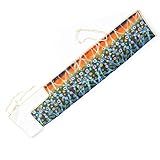 Maxcatch Fly Rod Sock, for 9ft 4-Sec Fly Rod, Thicken Cotton Fabric Protector Rod Cover with 4 Compartments (Brook Trout)