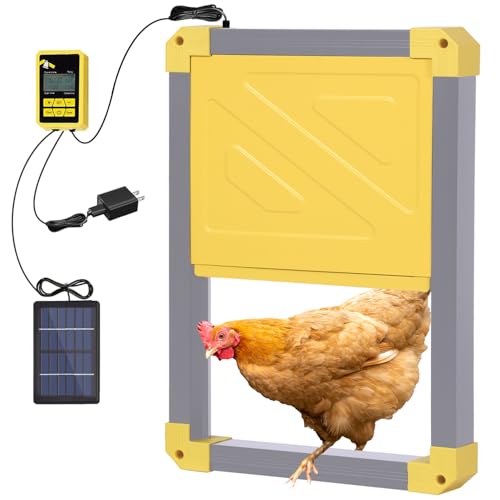 Aivituvin Solar-Powered Automatic Chicken Coop Door with Heating