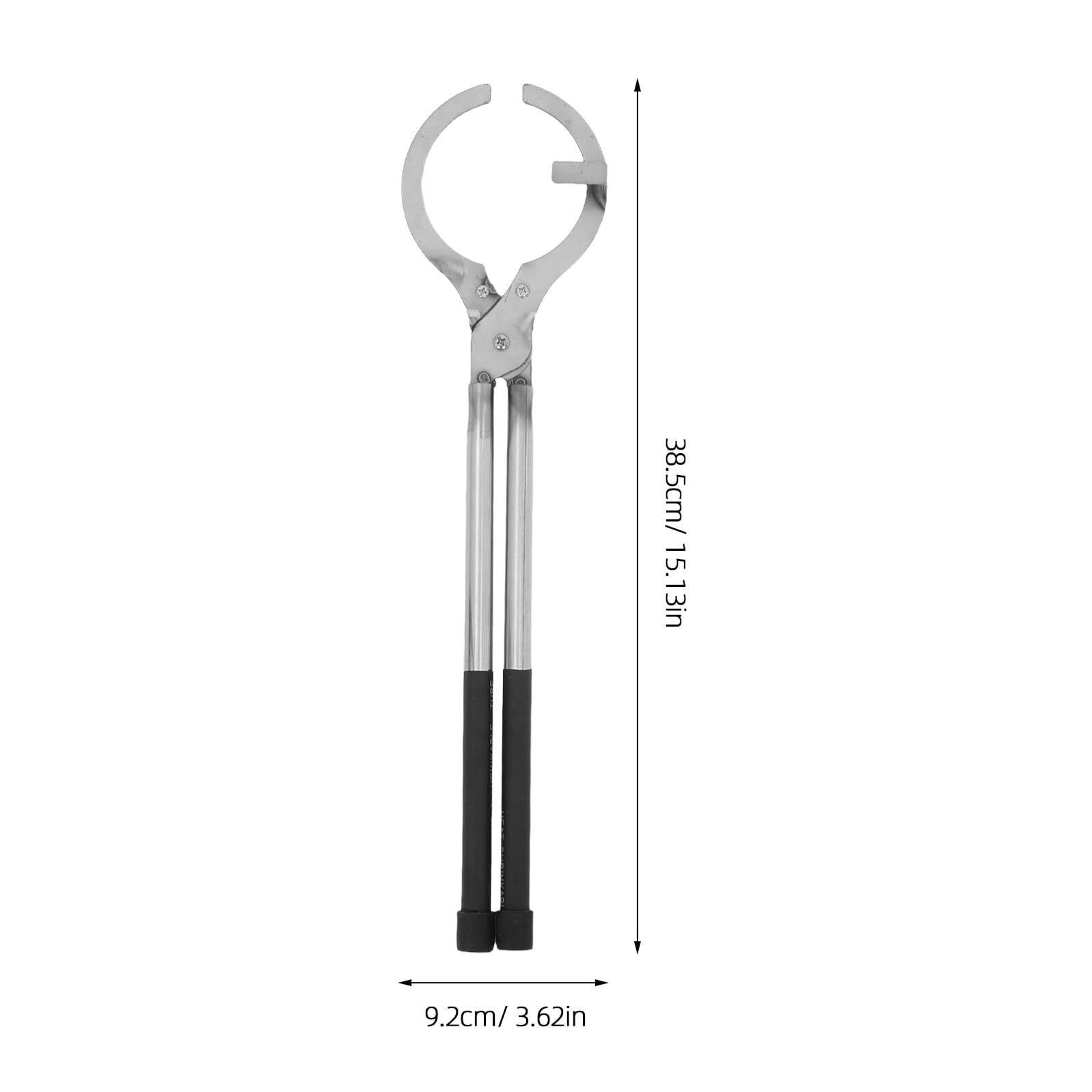 Pinze per Crogiolo Professionali in Acciaio Inox, 2-2, 5kg | Morsetto da Laboratorio e Fonderia per Fusione Metalli, Impugnatura Comoda e Presa Precisa, Plastico