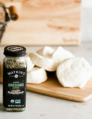 Image of Watkins Gourmet Organic Spice Jar, Oregano Leaves, 0.67 Ounce Jar, 3 Count