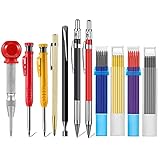🔨 【Ampliamente aplicable】 se puede aplicar desde la construcción hasta la automoción, rompe ventanas de vidrio, se colocará en madera, plástico, acero y pared, puede colocar su juego de herramientas de medición, colgarlo en su cinturón de herramientas para un acceso rápido o mantenerlo adentro su caja de carpintería de herramientas de mano
