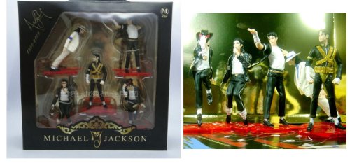 Inconnu Lot DE 5 Figurines Michael Jackson Le Roi DE LA Pop The World Tour Dangerous Divers Poses Articles Neufs sans EMBALLAGES d’origine - Les Beatles, Paul McCartney, John Lennon, RIngo Starr, George Harrison Inconnu Lot DE 5 Figurines Michael Jackson Le Roi DE LA Pop The World Tour Dangerous Divers Poses Articles Neufs sans EMBALLAGES d'origine