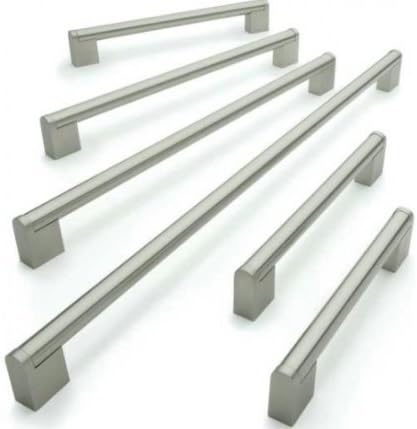 BSM Marketing Kitchen Cupboard Cabinet Boss Bar Door Handle Brushed Stainless Steel (5, 128mm)