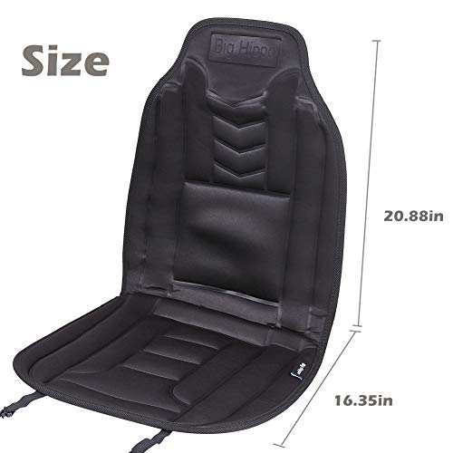 Big Hippo Car Seat Cushion, Car Seat Pad Cover Pain Relief for Auto Driver Seat Office Chair Home Use for All Seasons - Thumbnail 3