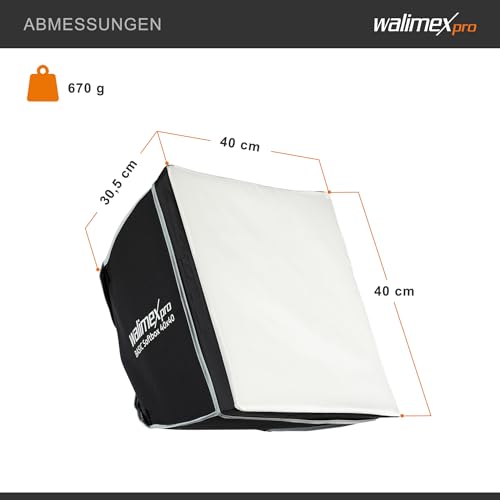 Walimex Pro Softbox Basic 40X40Cm - 6
