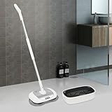 Electric Mop with a Cleaning Bucket,Cordless Floor Mop with 4 Pack Mop Pads and Up to 100 mins Electric Automatic Cleaning Buckle Rechargeable Floor Polisher for Wooden, Marble, Tile, Hardwood Floor