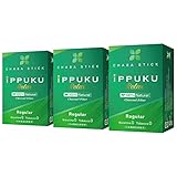 iPPUKU RELAX ノーニコチン茶葉スティック【レギュラー 3箱セット(1箱20本入り)】禁煙用グッズ 100%ナチュラル プーアル茶《タバコを吸いながら辞めたい方へ 日本初！火を点けて吸う禁煙グッズ》