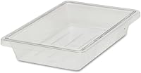 Vista 24 de Rubbermaid Commercial Products Recipiente grande de almacenamiento de alimentos poco profundo, 5 galones, transparente