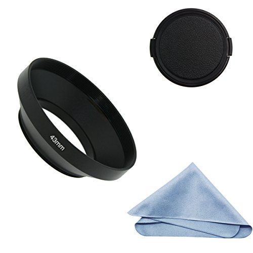 Sioti 43Mm Lens Hood, Matte Treatment Inside, Aluminum Material, Compatible With All Camera Lens S/C/N/F/O/P Etc.(43Mm) #TOP10
